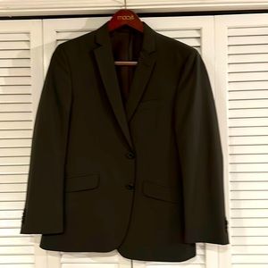 Kenneth Cole Reaction me a brown striped suit. 40S pants 33x30